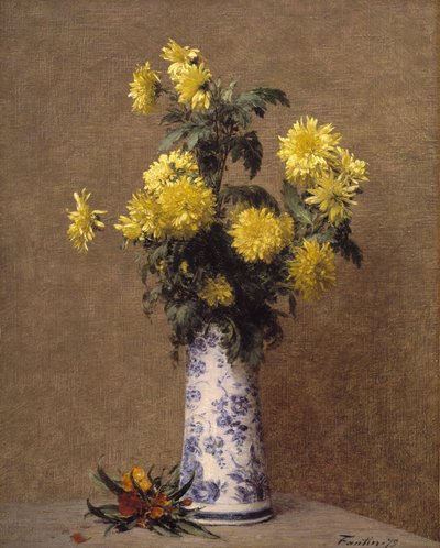 Crisantemos de Ignace Henri Jean Fantin Latour