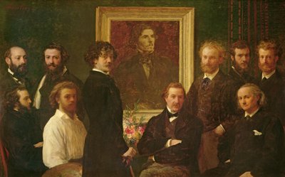 Homenaje a Delacroix de Ignace Henri Jean Fantin Latour