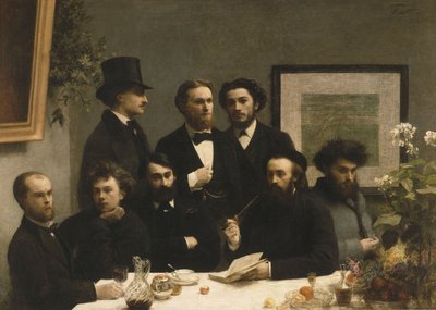 Por la Mesa, 1872 de Ignace Henri Jean Fantin Latour