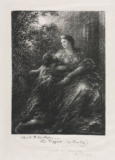 Dúo de los Troyanos, 1894 de Ignace Henri Jean Fantin Latour