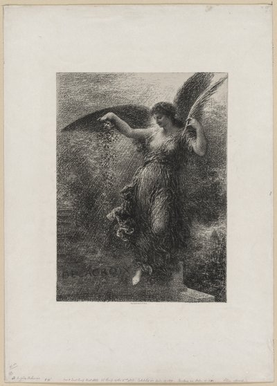 A Eugene Delacroix de Ignace Henri Jean Fantin Latour