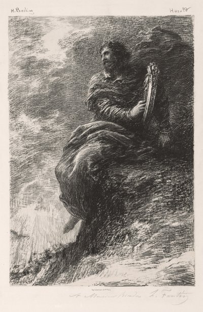 Harolde en las montañas, 1884 de Ignace Henri Jean Fantin Latour