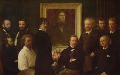Homenaje a Delacroix de Ignace Henri Jean Fantin Latour