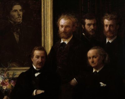 Homenaje a Delacroix de Ignace Henri Jean Fantin Latour