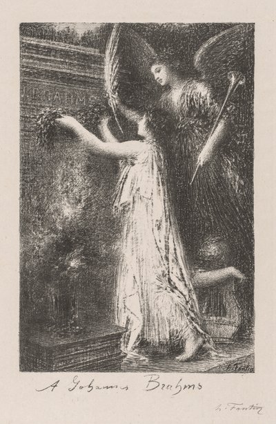 A Johannes Brahms de Ignace Henri Jean Fantin Latour
