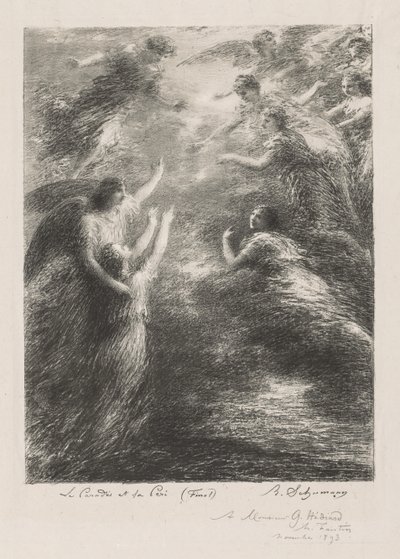 Le Paradis et la Peri, 1893 de Ignace Henri Jean Fantin Latour