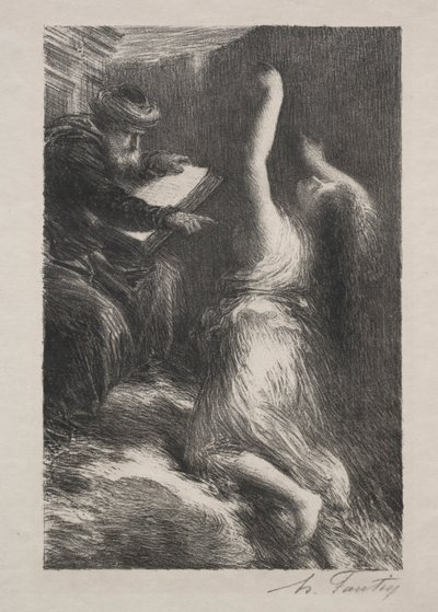 Parsival, Acto II: Evocación de Kundry de Ignace Henri Jean Fantin Latour