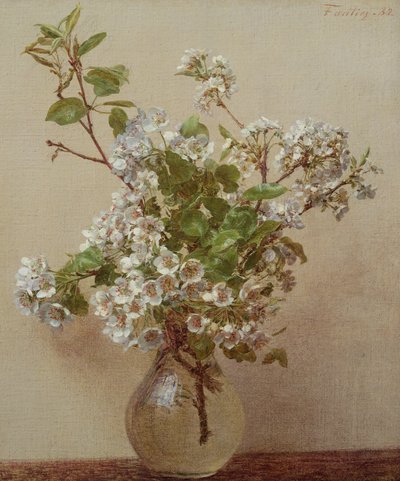 Flor de peral, 1882 de Ignace Henri Jean Fantin Latour