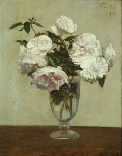 Rosas rosadas de Ignace Henri Jean Fantin Latour