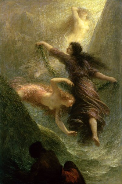 Rheingold, primera escena, 1888 de Ignace Henri Jean Fantin Latour