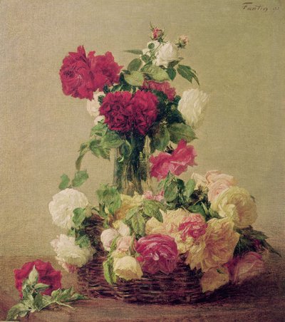 Rosas, 1891 de Ignace Henri Jean Fantin Latour