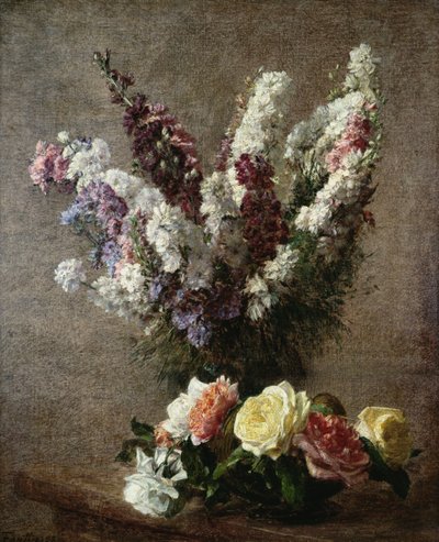 Rosas y espuelas de caballero, 1885 de Ignace Henri Jean Fantin Latour