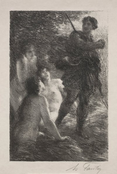 Sigfrido y las hijas del Rin de Ignace Henri Jean Fantin Latour