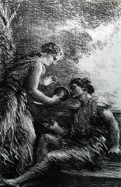 Sieglinde y Siegmund, escena de la ópera 