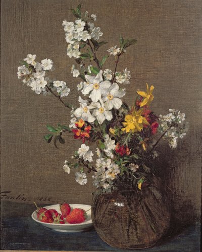 Ramo de primavera, 1865 de Ignace Henri Jean Fantin Latour