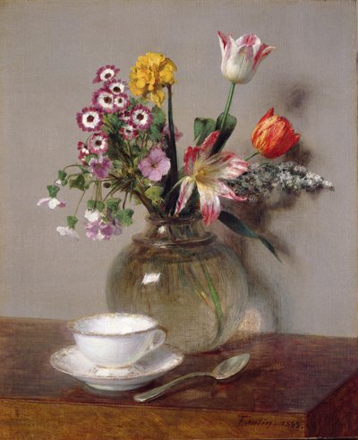 Ramo de primavera, 1865 de Ignace Henri Jean Fantin Latour
