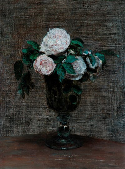 Estudio de rosas, 1872 de Ignace Henri Jean Fantin Latour