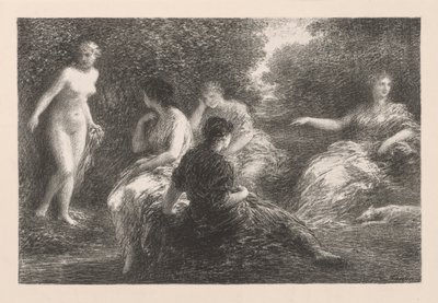 Los bañistas, 1896 de Ignace Henri Jean Fantin Latour