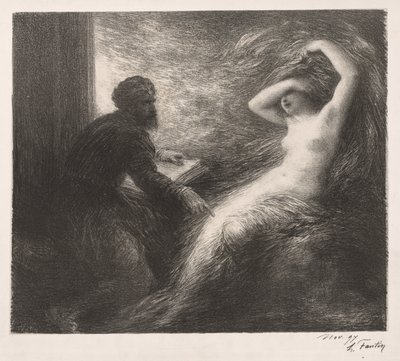 La evocación de Kundry, 1898 de Ignace Henri Jean Fantin Latour