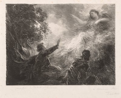 El hada de los Alpes, 1873 de Ignace Henri Jean Fantin Latour