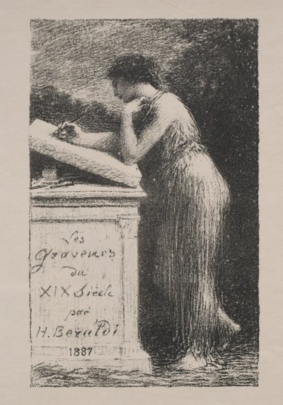 La litografía, 1887 de Ignace Henri Jean Fantin Latour