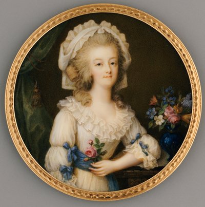 Una miniatura fina e importante de la Reina María Antonieta, c.1780-85 de Ignace Jean Victor Campana