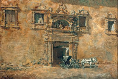 El portal del Palacio de Peñaranda de Duero de Ignacio Zuloaga y Zabaleta