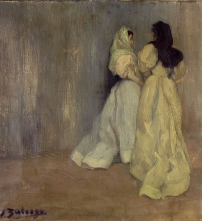 Estudio en grises – Dos mujeres – 1896 de Ignacio Zuloaga y Zabaleta