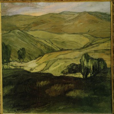 Paisaje en Aragón de Ignacio Zuloaga y Zabaleta