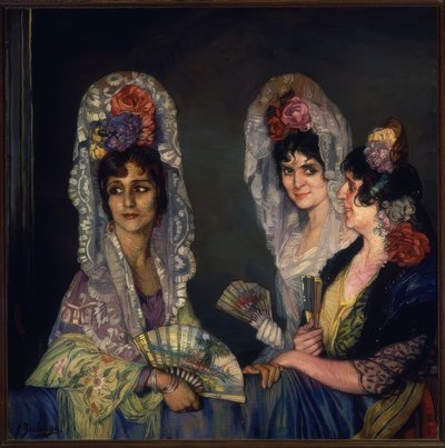 Las tres manolas – siglo XX de Ignacio Zuloaga y Zabaleta