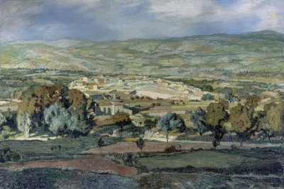 Paisaje en Alhama de Ignacio Zuloaga y Zabaleta
