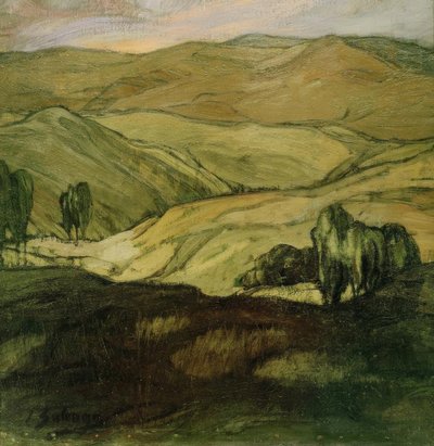 Paisaje en Aragón de Ignacio Zuloaga y Zabaleta