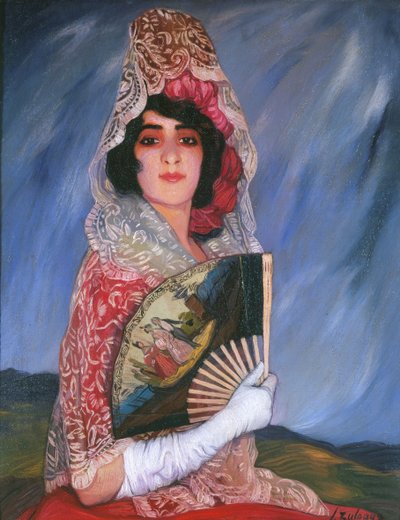 Mi prima Cándica con mantilla de Ignacio Zuloaga y Zabaleta