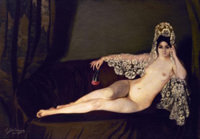 Desnudo con clavel, 1915 de Ignacio Zuloaga y Zabaleta