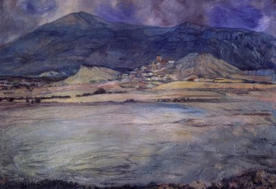 Pueblo de Zaragoza – Esco – Siglo XX de Ignacio Zuloaga y Zabaleta