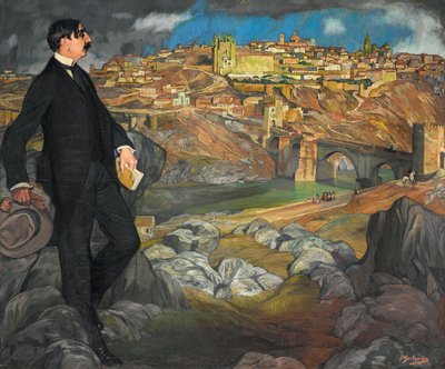Retrato de Maurice Barrès, 1913 de Ignacio Zuloaga y Zabaleta