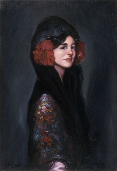 Retrato de una dama elegante de Ignacio Zuloaga y Zabaleta