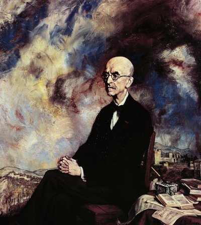 Retrato del compositor español Manuel de Falla de Ignacio Zuloaga y Zabaleta