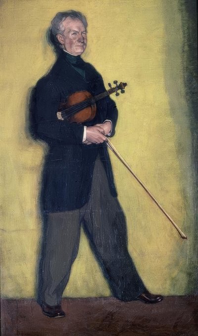 Retrato del violinista Larrapide – 1910 de Ignacio Zuloaga y Zabaleta