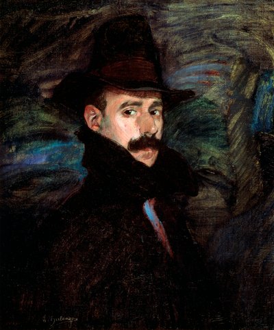 Autorretrato, siglo XX de Ignacio Zuloaga y Zabaleta