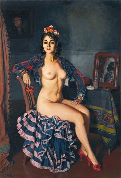 La Bella Oterito en su camerino de Ignacio Zuloaga y Zabaleto
