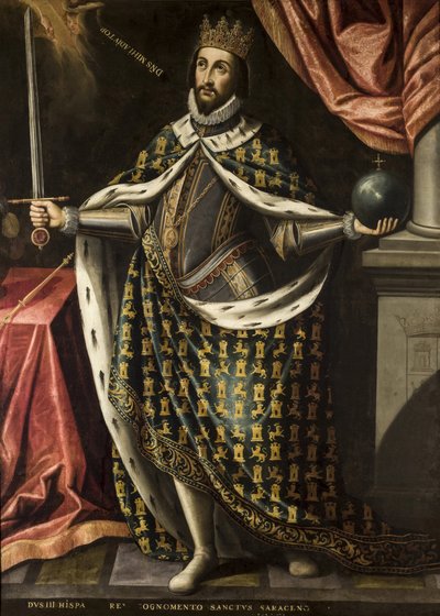 King Ferdinand el Santo par Ries, Ignacio de (c. 1612-1661), c. 1655-1665. Oil on canvas de Ignacio de Ries