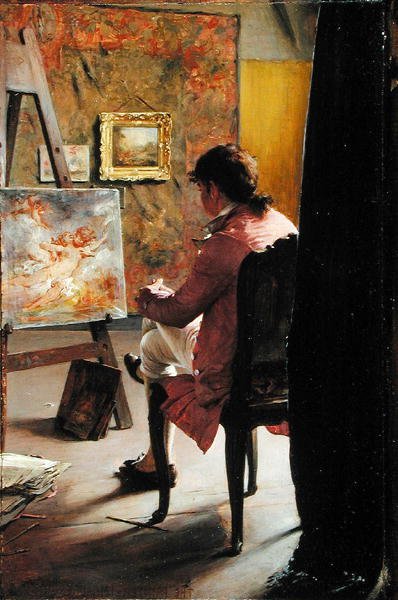 El pintor, c.1883 de Ignaz Marcel Gaugengigl