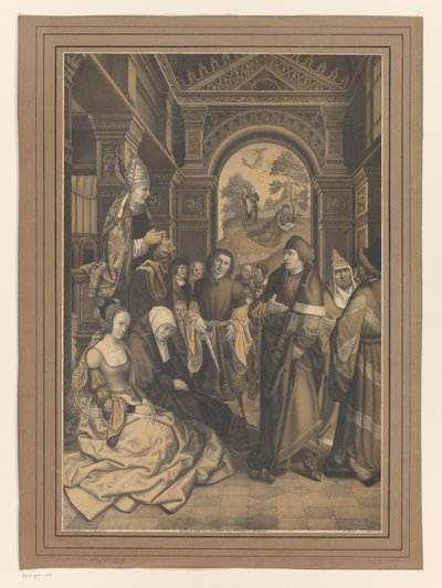 San Norberto predica al infiel Tanchlin
Obras de la colección de los hermanos Boisserée (título de la serie)
Galerie des Frères Boisserée (título de la serie) de Ignaz Bergmann