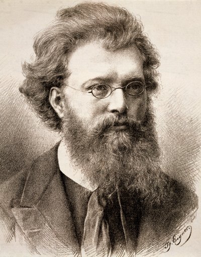 Retrato de Hans Richter (grabado) de Ignaz Eigner