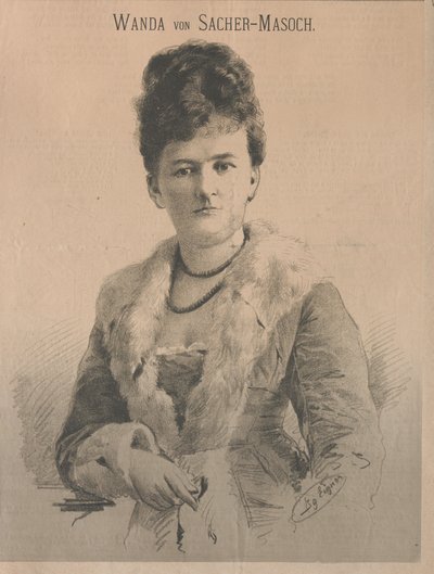 Escritora Wanda von Sacher-Masoch, nacida Angelika Aurora Rümelin, 1879 de Ignaz Eigner