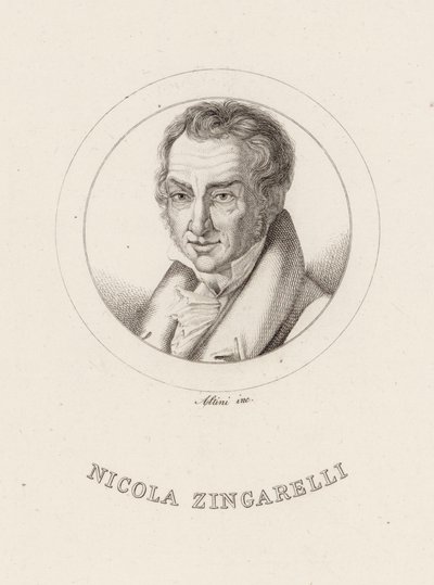 Retrato del Compositor Nicola Antonio Zingarelli de Ignazio Altini