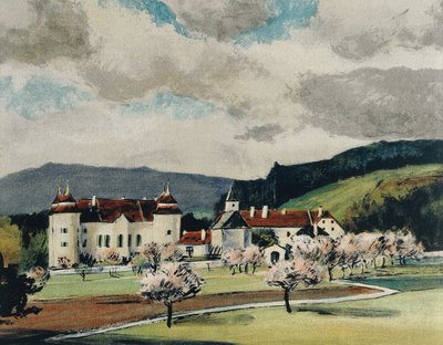 Castillo de Weinzierl cerca de Wieselburg, c.1909 de Igo Potsch