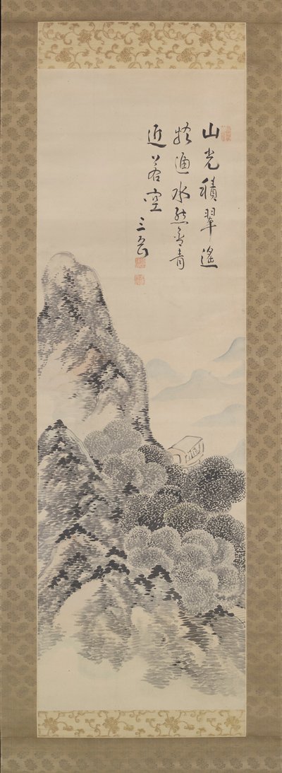 Paisaje a la manera de Mi Fu de Ike no Taiga