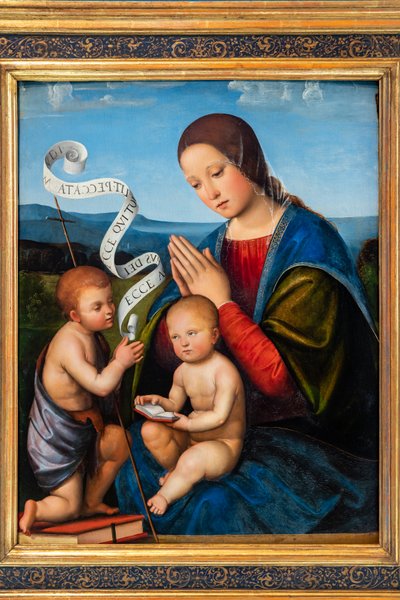 La Virgen María con el Niño Jesús y el Niño San Juan de Il Francia